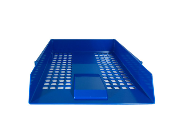 Valuex Deflecto Letter Tray A4/Foolscap Portrait Blue CP043YTBLU