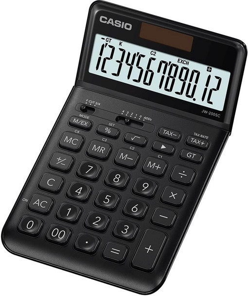 Casio Jw-200Sc 8 Digit Desk Calculator Black JW-200SC-BK-WK-UP JW-200SC-BK-WK-UP