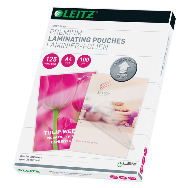 Leitz iLAM Prem Laminating Pouch A4 125 Micron Pack of 100 74810000 LZ39765