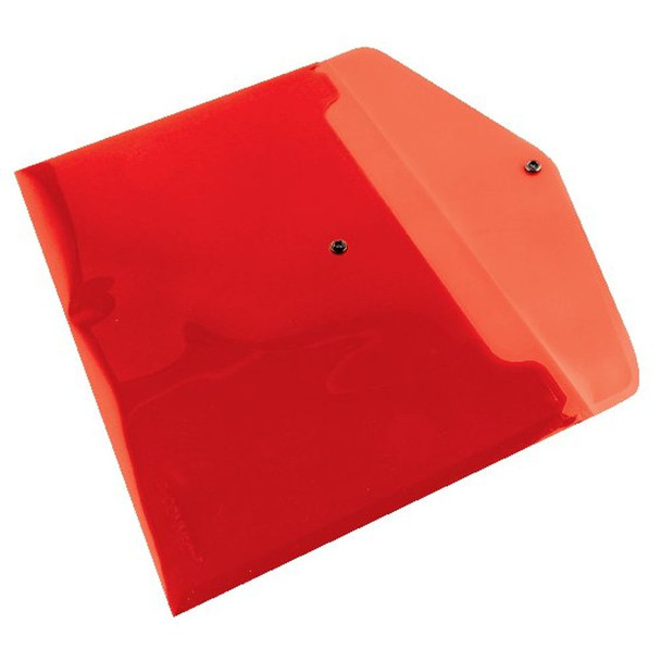 Q-Connect Polypropylene Document Folder A4 Red Pack of 12 KF03594 KF03594