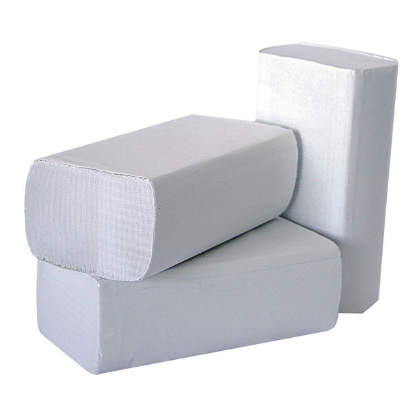 2Work 1-Ply Multi-Fold Hand Towels White Pack of 3000 2W70583 2W70583