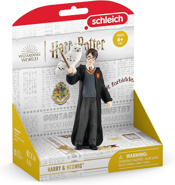 Schleich Wizarding World Harry Potter Toy Figure Harry Potter & Hedwig 42633