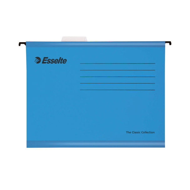 Esselte Classic Foolscap Blue Suspension File Pack of 25 90334 ES90334