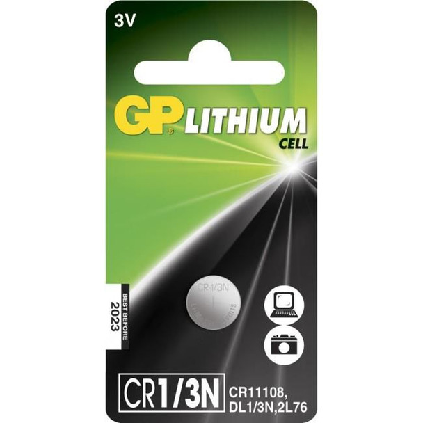 GP Batteries 103118 LITHIUM BUTTON CELL CR1/3N 103118