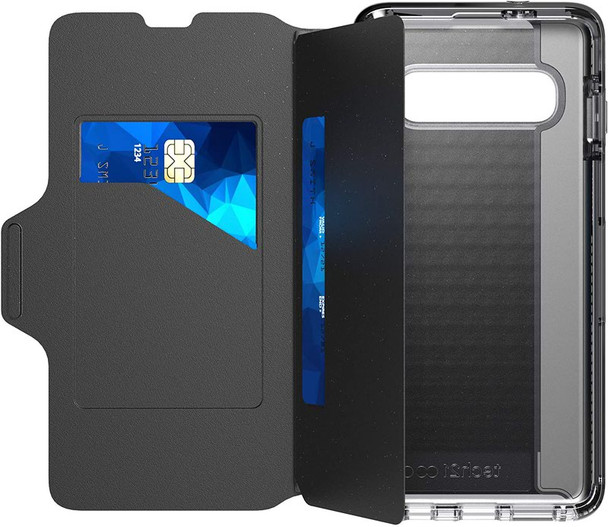 Tech 21 Evo Wallet Black Samsung Galaxy S10 Mobile Phone Case T21-6926