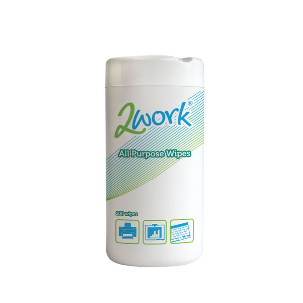 2Work All Purpose Wipes Tub of 100 DB57002 DB57002