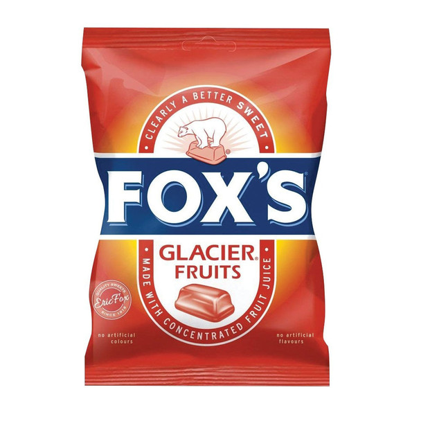 Foxs Glacier Fruits 200g Contains six mouth watering flavours 0401003 CPD92056