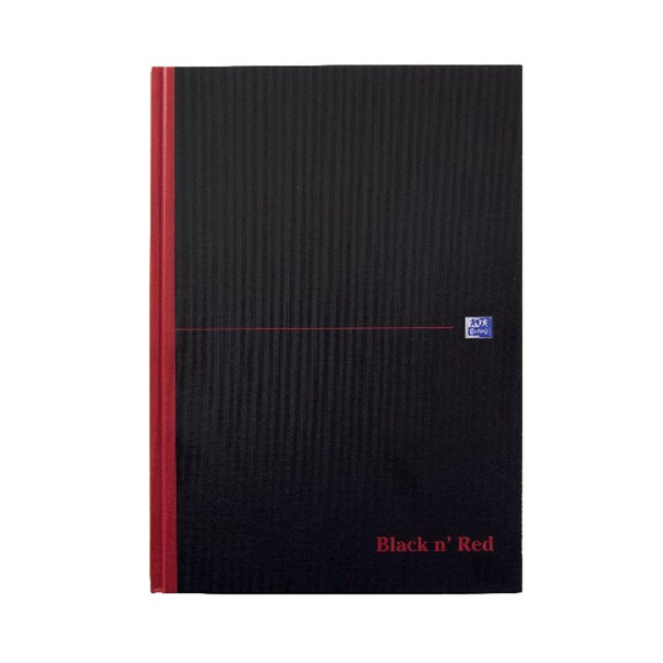 Black n' Red Ruled Casebound Hardback Notebook A4 100080473 JDF66069