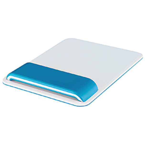 Leitz Ergo WOW Mouse Pad with Adjustable Wrist Rest Blue 65170036