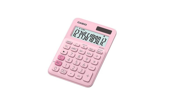 Casio Pink 12 Digit Calculator MS-20UC-PK-W-UC MS-20UC-PK-W-UC