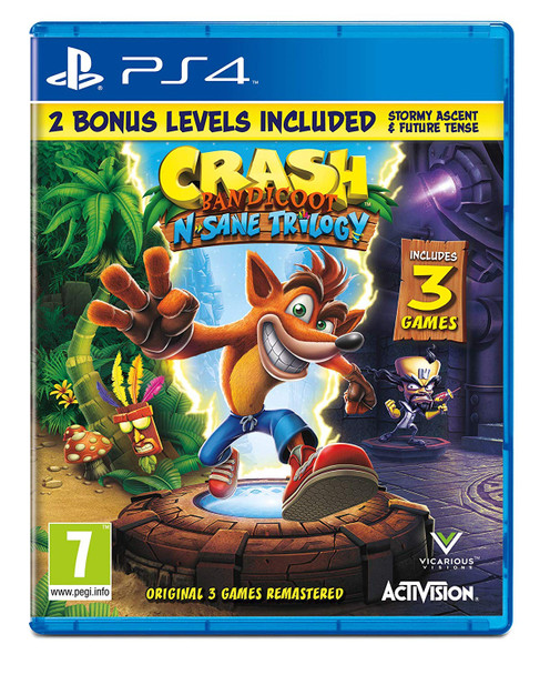 Crash Bandicoot N Sane Trilogy Sony Playstation 4 PS4 Game