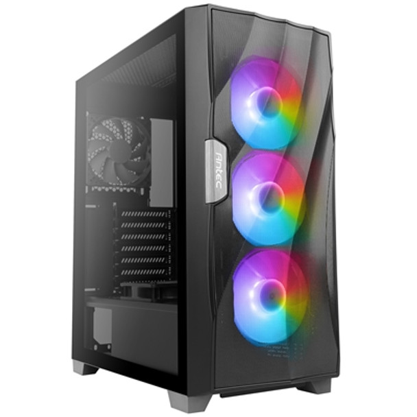 Antec Df700 Flux Mid Tower 2 X Usb 3.0 Tempered Glass Side Window Panel Bla 0-761345-80070-9