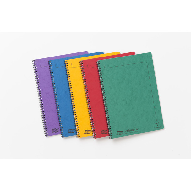 Clairefontaine Europa Notemaker A4 Wirebound Pressboard Cover Notebook Ruled 120 4860Z