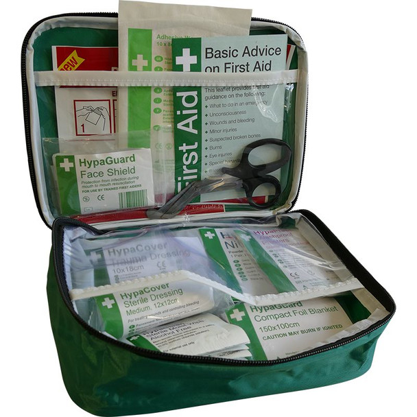 Safety First Aid British Standard Compliant Car & Taxi First Aid Kit In A Pouch K3502MD