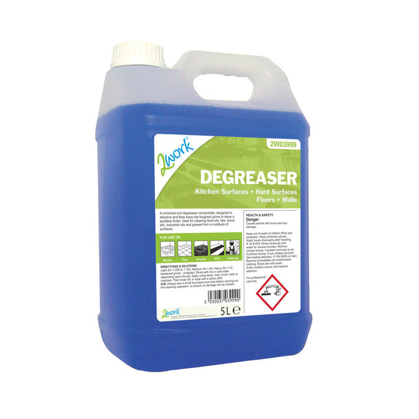 2Work Kitchen Cleaner and Degreaser 5 Litre 301 2W03999