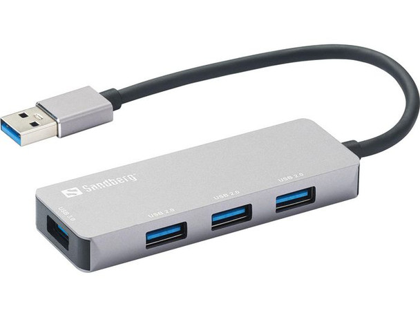 Sandberg 333-67 USB-A Hub 1xUSB3.0+3x2.0 SAVER 333-67
