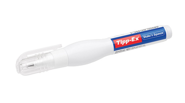 Tipp-Ex Shake N Squeeze Correction Fluid Pen 8Ml White Pack 3 8024253