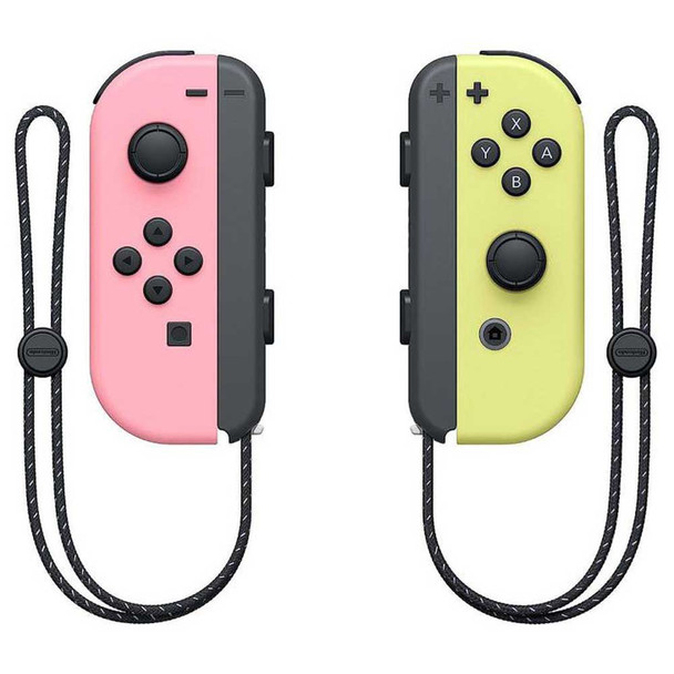 Nintendo Joy-Con Pair Pastel Pink And Pastel Yellow Gaming Controllers 10011583