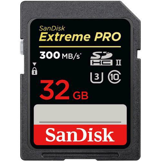 Sandisk Extreme Pro 32Gb Uhsii U3 Class 10 Sdhc Flash Memory Card SDSDXDK-032G-GN4IN