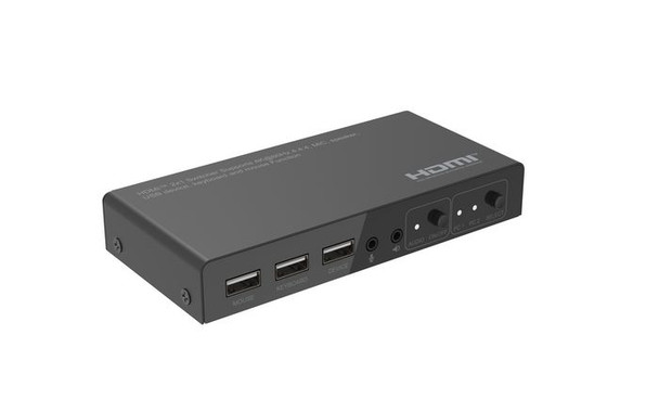 MicroConnect MC-HDMIKVM0201-4K 4K@60Hz HDMI KVM switch. 2x1. MC-HDMIKVM0201-4K