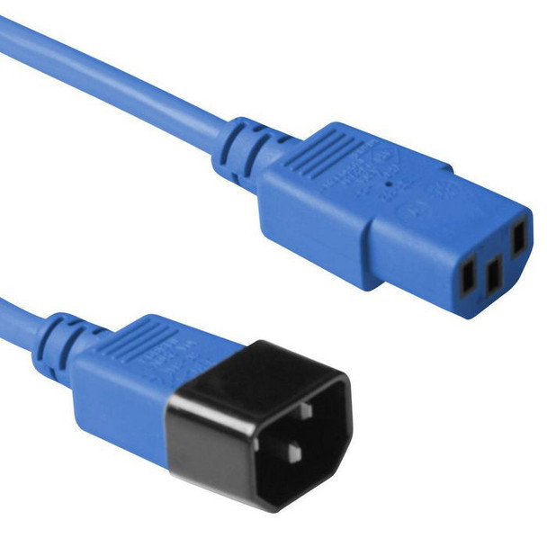 MicroConnect PE1413B09 Blue power cable C14F to PE1413B09