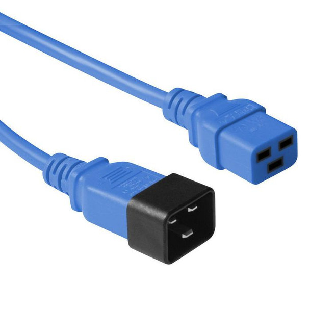 MicroConnect PE2019B09 Blue power cable C20-F to PE2019B09