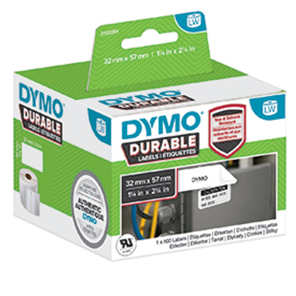 Dymo 2112289 LW Durable medium multi-purpose 57mm x 32mm Black on White 2112289