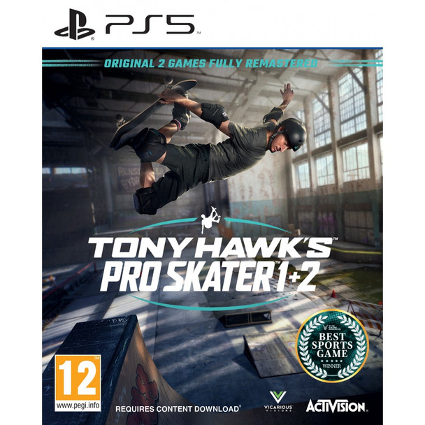 Tony Hawk's Pro Skater 1+2 Sony Playstation 5 PS5 Game