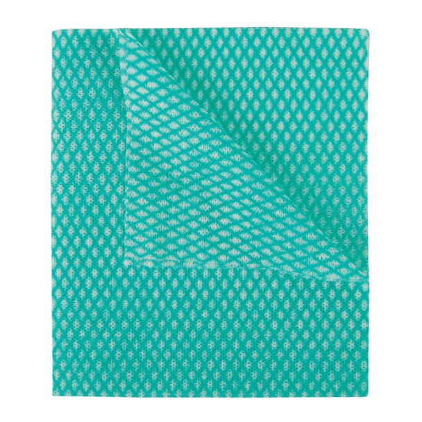 2Work Economy Cloth 420x350mm Green Pack of 50 100226G 2W08169