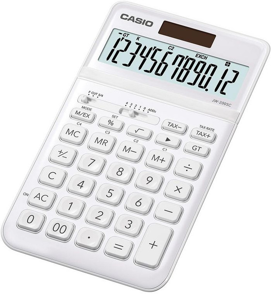 Casio JW-200SC-WE Jw-200Sc Calculator Desktop JW-200SC-WE