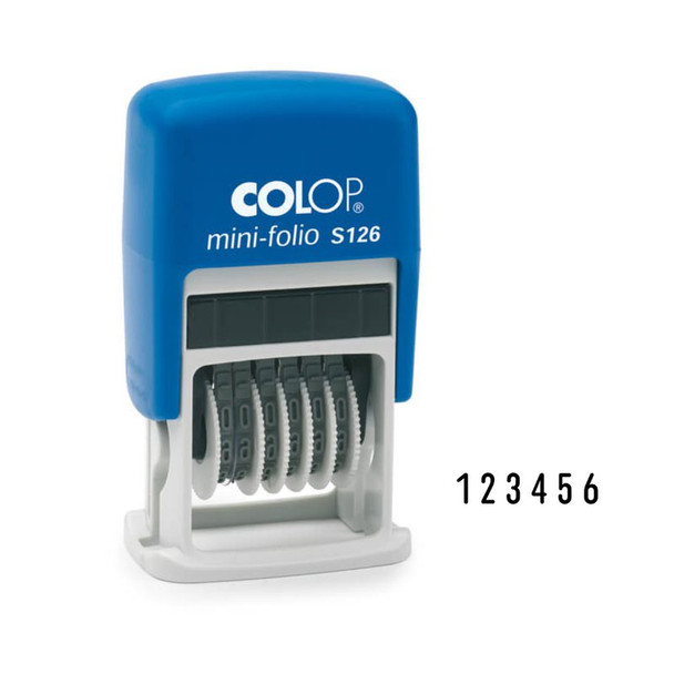 Colop S126 6 Wheel Numberer 4Mm Self Inking Stamp - 104941 104941