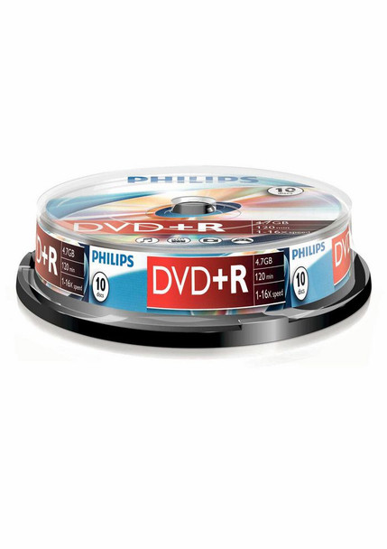 Philips DR4S6B10F/00 10 x DVD+R - 4.7GB / 120min DR4S6B10F/00
