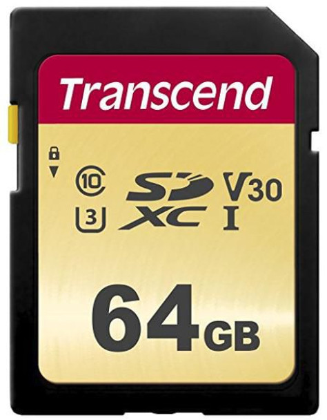 Transcend TS64GSDC500S Sd Card Sdxc 500S 64Gb TS64GSDC500S