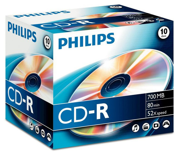 Philips CR7D5NJ10/00 CD-R 80 10pcs. Jewelcase CR7D5NJ10/00