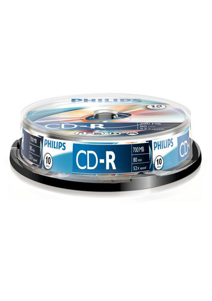 Philips CR7D5NB10/00 700MB/80min 52x. 10 CR7D5NB10/00