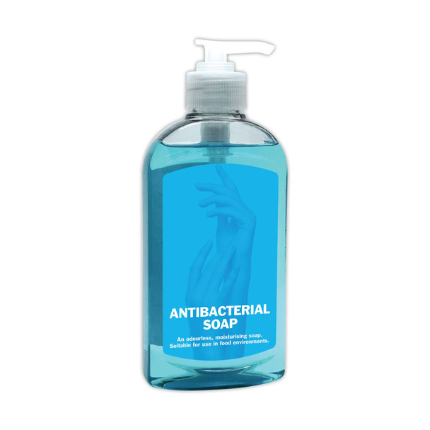 2Work Antibacterial Pump Hand Soap 300ml Pack of 6 213 2W30037