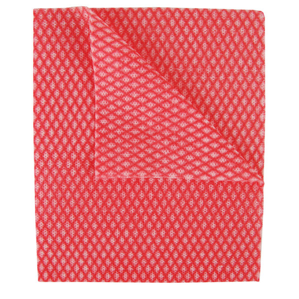 2Work Economy Cloth 420x350mm Red Pack of 50 100226R 2W08170
