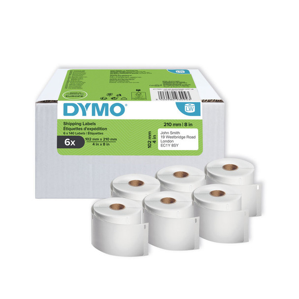 Dymo LabelWriter DHL Shipping Labels 140 Per Roll 102x210mm Self-Adhesive White ES77565