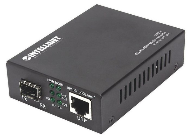 Intellinet 508216 Gigabit Poe+ Media Converter. 508216