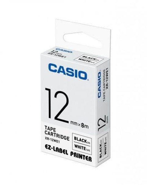 Casio XR-12WE1 12 mm black on white XR-12WE1