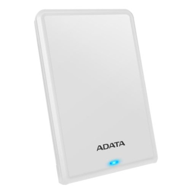 Adata 1Tb Hv620s Slim External Hard Drive 2.5" Usb 3.1 11.5Mm Thick White AHV620S-1TU31-CWH