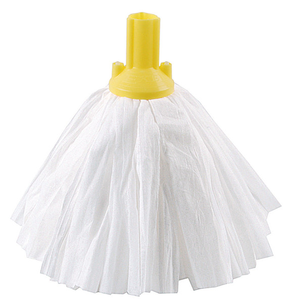 Exel Big White Mop Head Yellow Pack of 10 102199YL CNT03462