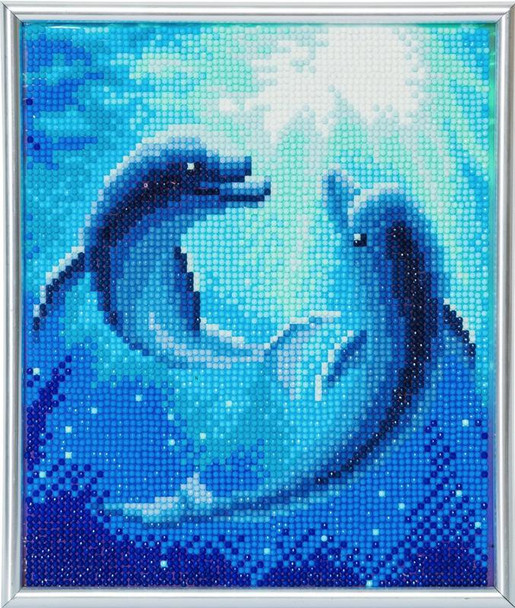 Crystal Art Dolphin Dance 21 X 25Cm Picture Frame Kit CAM-12 CAM-12