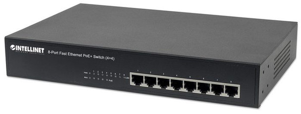 Intellinet 561075 8-Port Fast Ethernet PoE+ 561075