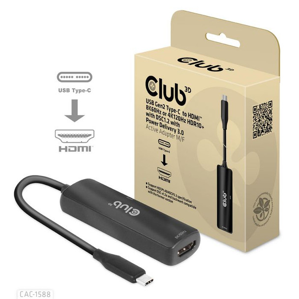Club3D CAC-1588 Usb Gen2 Type-C To HdmiT CAC-1588