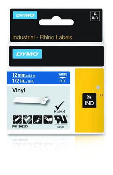 DYMO 1805243 RHINO TAPE VINYL 12MM/5.5M 1805243