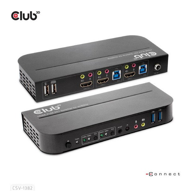 Club3D CSV-1382 Hdmi Kvm Switch for Dual Hdmi CSV-1382