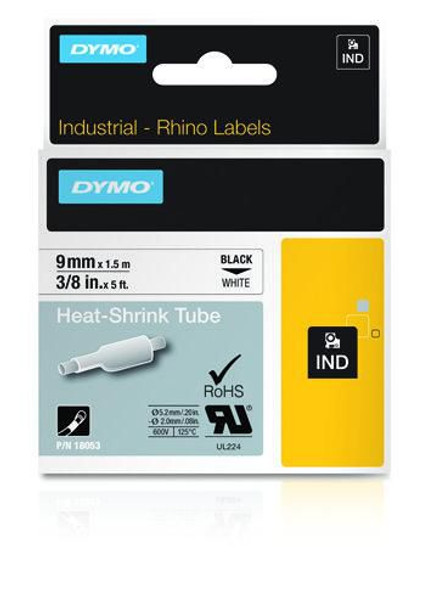 DYMO 18053 Ind Heat-Shrink Tube Labels - 18053