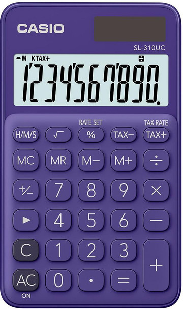 Casio SL-310UC-PL Calculator Pocket Basic Purple SL-310UC-PL
