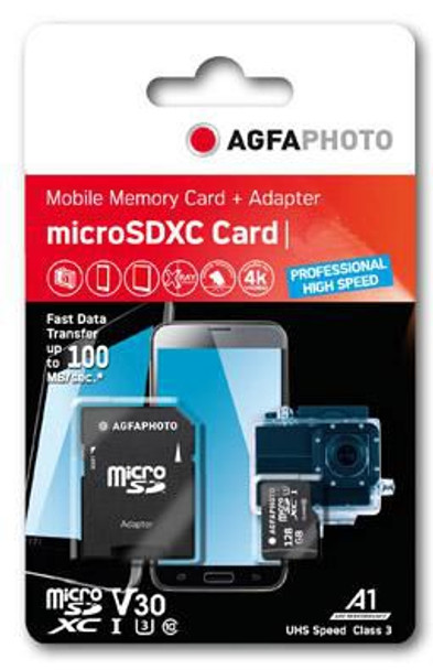 AgfaPhoto 10613 Memory Card 128 Gb Microsdxc 10613